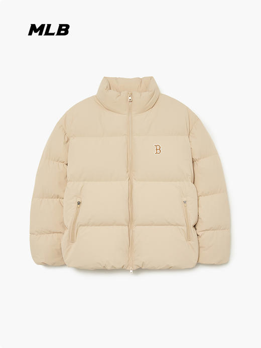 优选丨MLB 纯色LOGO贴标立领长袖保暖羽绒服【3-5天发货】 商品图4