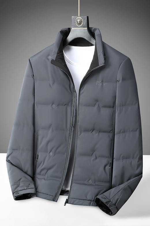 【90白鸭绒】【DX】大依优型大码男装冬季男立领羽绒服加厚时尚休闲商务百搭上衣外套 商品图5