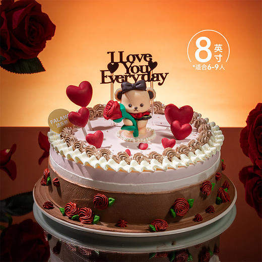 【玫瑰小熊】想做你床头的小熊 为你打败梦里的恶龙 | FALANC CAKE 商品图7