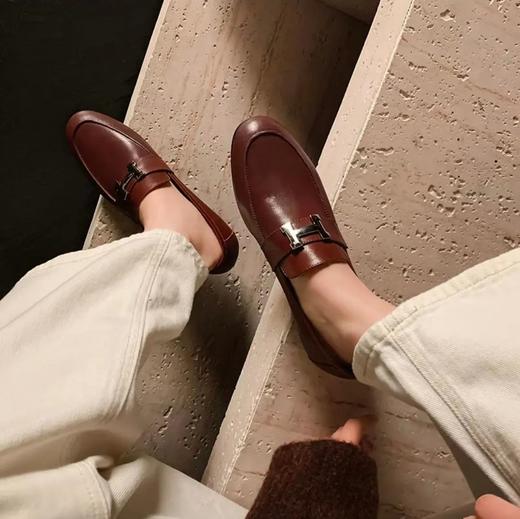 老米优品🎈 时髦星人手一双！《牛皮H扣乐福鞋》柔软细腻的牛皮+羊皮内里，舒适包裹双脚，百搭经典！ 商品图12