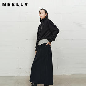 NEELLY纳俪商场同款冬新款慵懒显瘦两件套女时尚百搭上衣半裙套装N25101Z01024