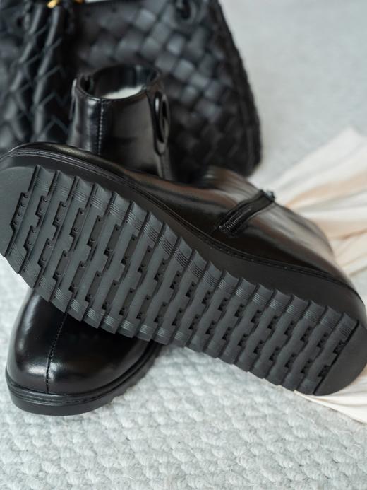 老米优品🎈高端系列。冬日必备保暖牛皮羊毛靴！《内加羊毛！ 保暖牛皮短靴》轻便好穿，复古风高品质~ 商品图5