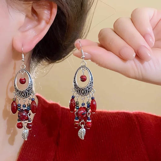 新中式国风耳环民族风流苏耳饰-纪念日百货门店同款166693409 商品图1