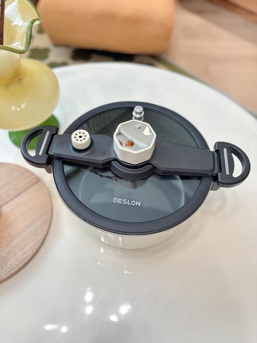 德国DESLON德世朗珐琅微压营养锅升级款  6L 精铁钛优质珐琅釉安全抗造 商品图2