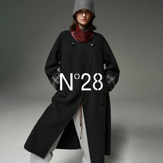 N°28【红脖子大衣】短款/长款格纹袖口呢大衣女秋冬新款高级感外套8855A1D590/8855A1D579  商品图6