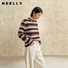 NEELLY纳俪商场同款冬季新款撞色条纹显白针织衫女休闲通勤毛衣N25102A01029 商品缩略图0