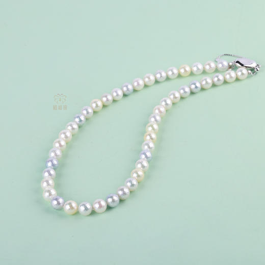 【金秋月满】银+金刻面珍珠项链   ZZ2510053 商品图5