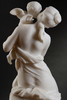 独角鹿西洋古董1890年代法国著名雕塑家Math. Moreau签名创作人物主题卡拉拉大理石雕塑作品《维纳斯与丘比特》 商品缩略图5
