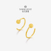【计价黄金】【现货】【满天星】钻石世家 小圆满系列 足金耳饰 5G黄金工艺时尚送礼新品黄金耳钉耳圈耳饰（约0.6克）【黄金产品不支持无理由退换货】预计3-5天发货 商品缩略图0