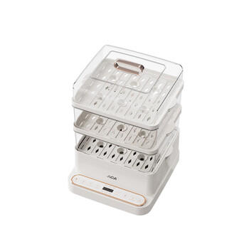 北美电器（ACA）ALY-H80DZ13D 多用途电蒸锅 18L 台 白色 18L 商品图0