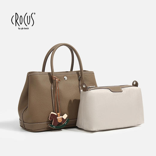 Crocus联名款爆款经典花园包手提包 大容量托特单肩斜挎百搭时尚女款包包 商品图6