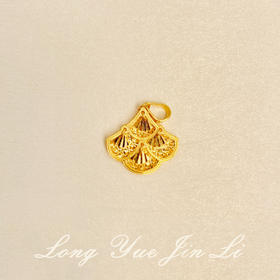 周大生足金吊坠；4.24克