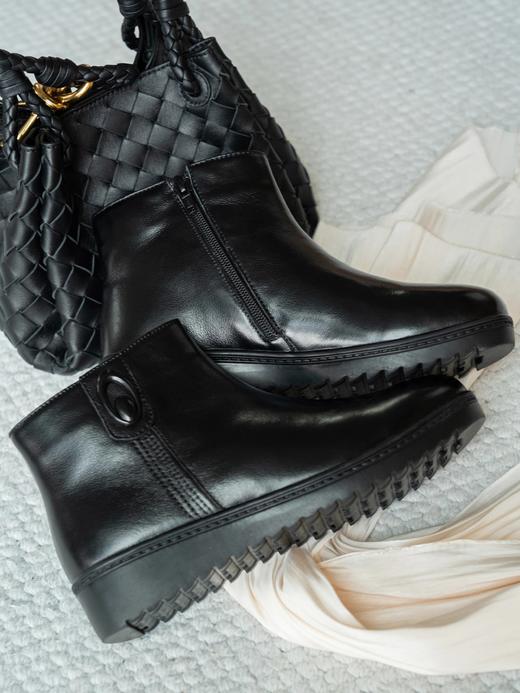 老米优品🎈高端系列。冬日必备保暖牛皮羊毛靴！《内加羊毛！ 保暖牛皮短靴》轻便好穿，复古风高品质~ 商品图10