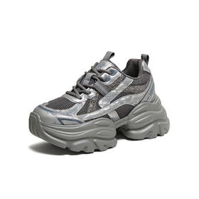 【云粉节】 BF楼百思图2025冬季新款厚底透气老爹鞋女运动休闲鞋B8161DD5吊牌价899.现价539