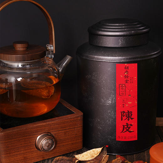 胡庆余堂2010年广东新会江门陈皮礼罐250g 商品图0