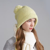 卡蒙绵羊毛护耳针织帽毛线帽女修饰脸型显脸小时尚百搭秋冬新款KM-9598 商品缩略图5