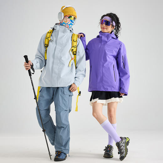 LUCKY DEER幸运鹿情侣款山系保暖时尚多巴胺三合一防风外套 商品图5