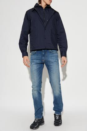 E.@ 水洗磨毛 弹力 修身小直筒牛仔裤 NZK248