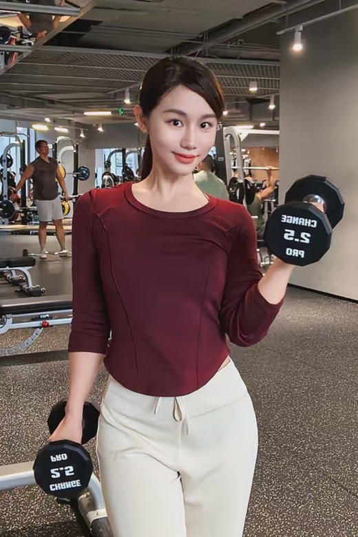 逸红颜周末小集市【轻呼吸】5A级黑标羊毛美雅碧 五合一恒温热抗菌 修身显瘦 圆领长袖运动衫 商品图9