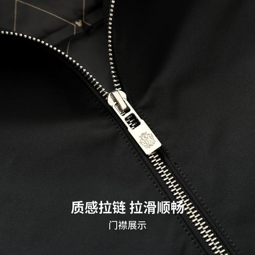 【含鹅绒】圣得西男简约立领轻暖鹅绒服2025秋季新款时尚百搭外套 商品图6