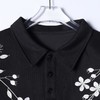 9602SDSA男士秋冬新款痞帅男装潮牌简约刺绣花卉polo领卫衣百搭时尚 商品缩略图2