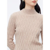 NEELLY纳俪商场同款冬新款复古半高领羊绒衫女美拉德100%山羊绒N25104A04548 商品缩略图2