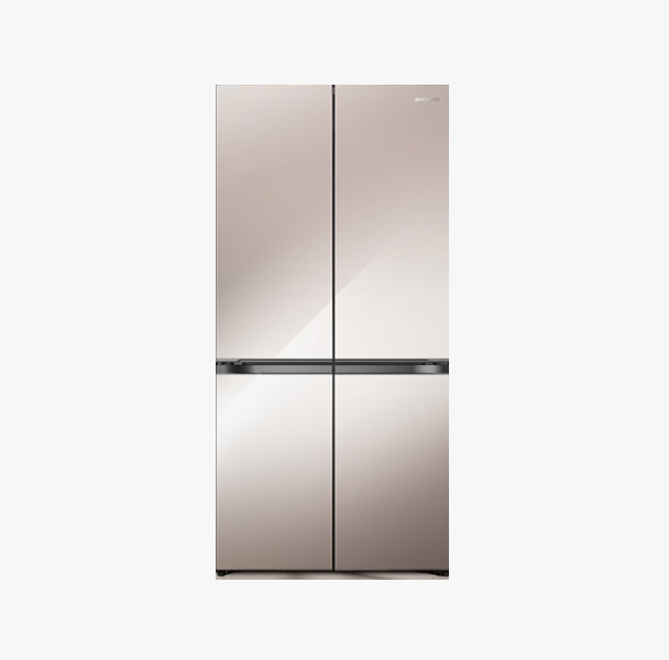 容声 冰箱 BCD-505W60CZBAS 505升 嵌入式 十字四门冰箱 风冷 变频 一级能效  底部散热 宽幅变温 90度直角开门 钢化玻璃面板 自动制冰 双循环系统 琥珀钰颜色