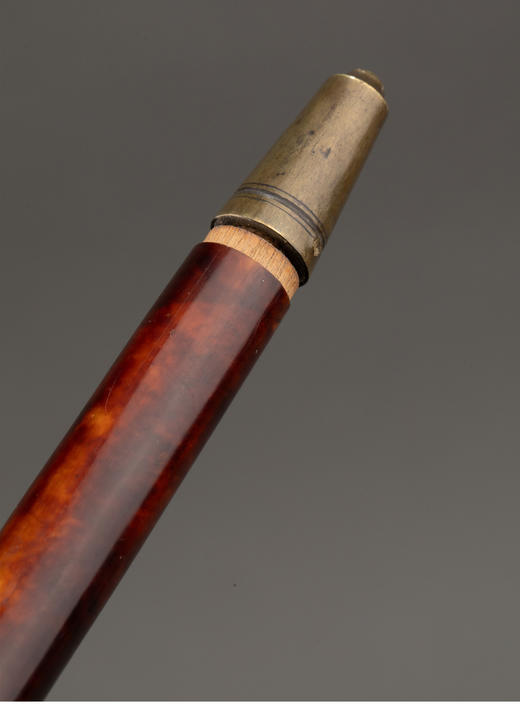 独角鹿西洋古董 1880-1910年代英国维多利亚时代出品黄金精雕古典人物镶嵌珍稀材质杖柄绅士手杖 商品图4