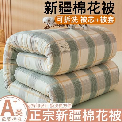【可拆卸新疆全棉花被子】冬被厚春秋被单双人垫被褥子学生宿舍可机洗 商品图2