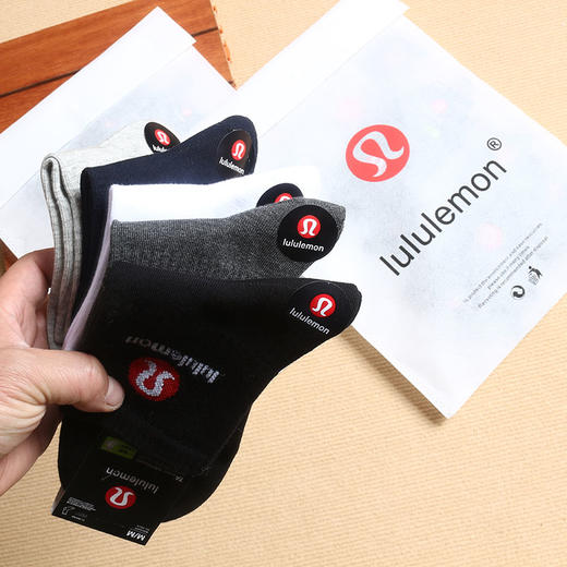 露露lulu袜一包5双装 lululemo*n男女款袜子来咯! 商品图3