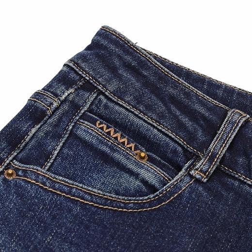 半身缘女裤 春季脚口开叉怀旧九分烟管牛仔裤261102M30120049 商品图2