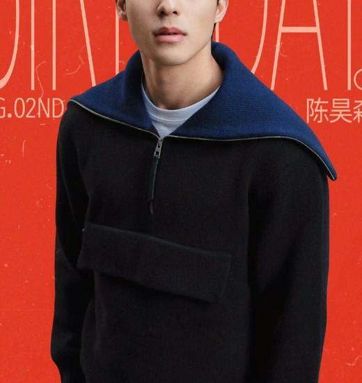 男款半拉链针织毛衣014 商品图2