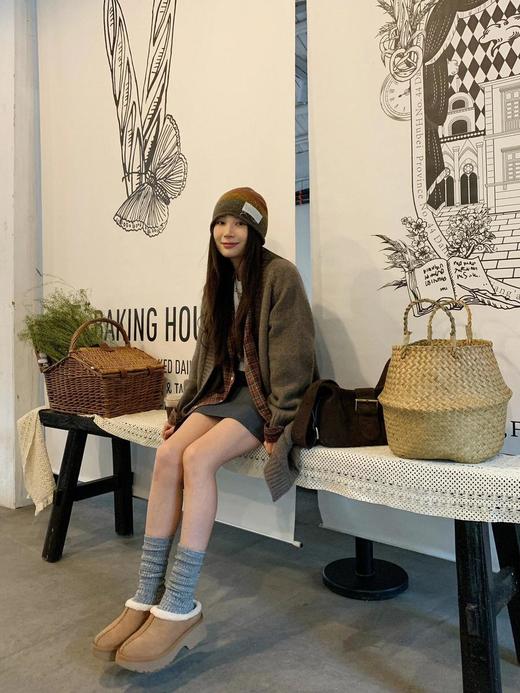 【只可换码 不退货】澳洲UGG雪地靴厚底人鱼底皮毛一体半拖毛毛拖鞋5cm（XR） 商品图13