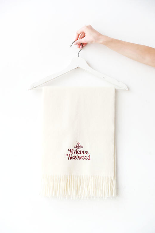 糯叽叽的手感，山羊绒大流苏围巾。重工刺绣刺绣长条围巾C101168 商品图4