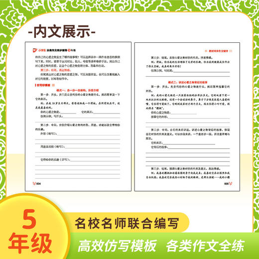 小学生分类作文同步辅导5年级 商品图4