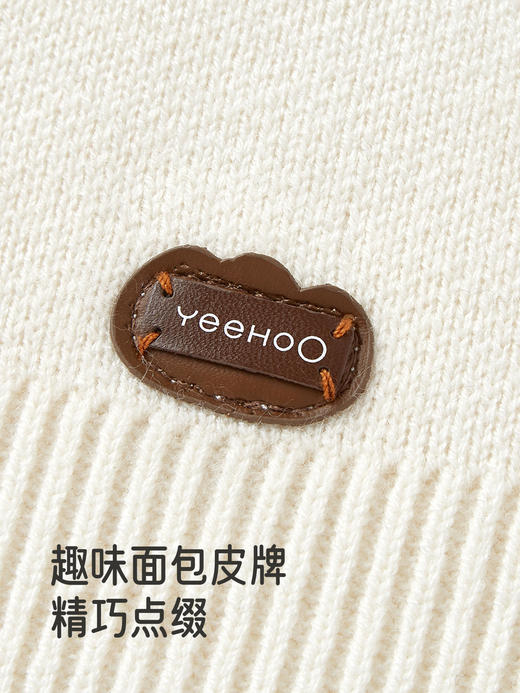 英氏儿童针织开衫春秋冬男童薄羊毛保暖外搭毛衣外套YRWWJ3R097A 商品图4