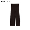 NEELLY纳俪商场同款冬季新款高腰显瘦长裤女纯色简约阔腿休闲裤N25104H04541 商品缩略图0