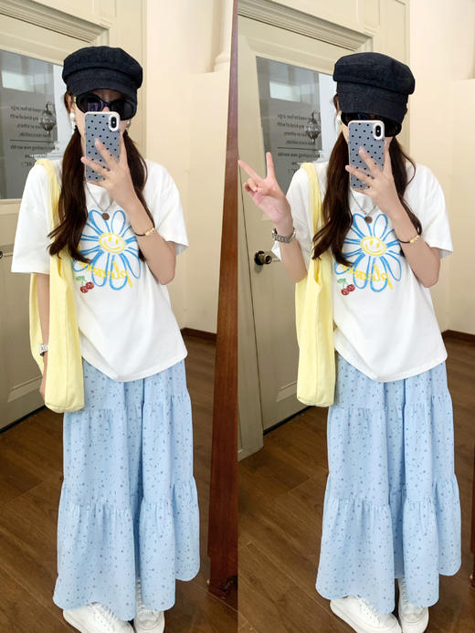 【129元任选2件】最后一波现货！蓝色碎花半身裙 商品图10