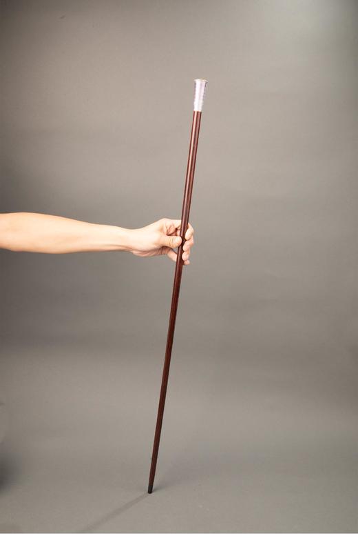 独角鹿西洋古董 1880-1910年代英国维多利亚时代出品花卉主题多色金镂雕天然海水珍珠及玑镂珐琅装饰硬木手杖 商品图1