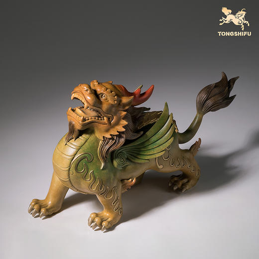 铜师傅《金背貔貅》桌面客厅电视柜家居装饰工艺品铜摆件 商品图2
