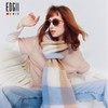 【明星同款】EDGII棉花糖羊围巾  拼色格纹柔软蓬松围巾披肩 商品缩略图1
