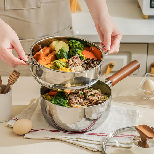 优选丨【易铂】316L五层钢雪平锅 商品图7