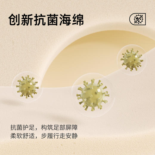 【超暖 静音无声】男女款日式静音拖鞋 柔软大底 走路无声 99.9%抗菌 云感条纹鞋面 亲肤温暖 防滑抓地更牢固 商品图2