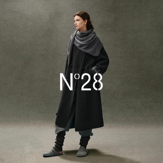 N°28【红脖子大衣】短款/长款格纹袖口呢大衣女秋冬新款高级感外套8855A1D590/8855A1D579  商品图9