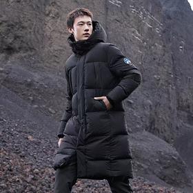 +【乐粉专属】900蓬PRO 思凯乐户外男女长款过膝安心鹅羽绒服防风加厚保暖外套F6115498/F6105498