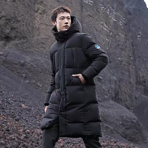 +【乐粉专属】900蓬PRO 思凯乐户外男女长款过膝安心鹅羽绒服防风加厚保暖外套F6115498/F6105498 商品图0