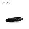 Dfuse迪芙斯2025冬季新款宽筒堆堆靴复古堆皱尖头细跟短靴DFD4116021 商品缩略图11