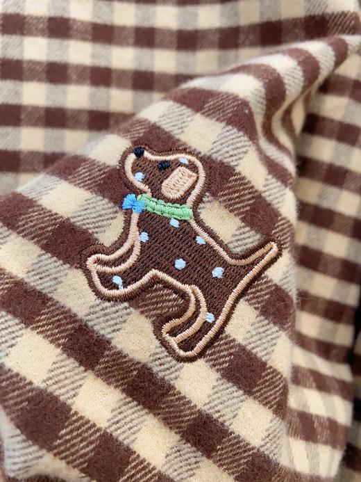 松植屋秋冬情侣款《尘暮》加厚磨毛睡衣套装家居服男女款 商品图7