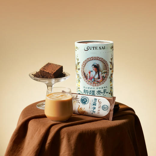 【200g罐装】花毡姑娘新疆茶乳   轻咸原味/草原米香/甜润玫瑰/清甜茉莉/金茯茶香 商品图1