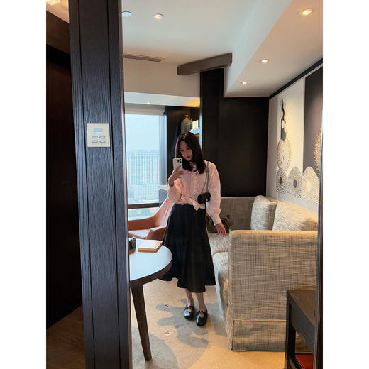 DUO智仙生 秋冬品鉴雕风格立裁优雅半裙仿丝毛 商品图3